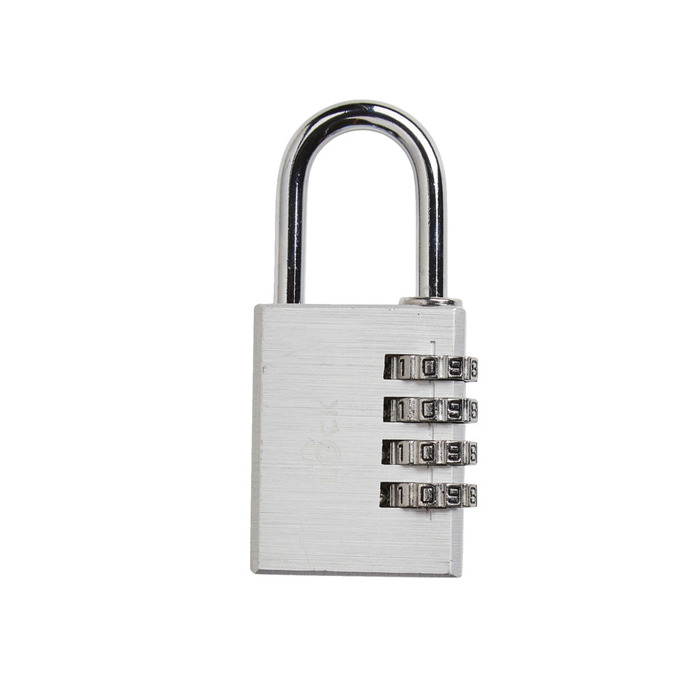 Hengelås m/kode 40 mm aluminium